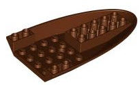 LEGO Luftfahrt 87611 Rumpfboden 6x10 mit 3 Löchern, rotbraun