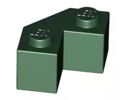 LEGO Sondersteine 87620 Eckstein 2x2, dunkelgrün