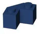 LEGO Sondersteine 87620 Eckstein 2x2, dunkelblau