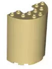 LEGO Wandelemente 87926 Halb-Zylinder 3x6x6, beige