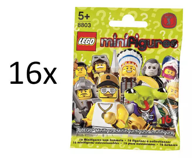 LEGO Minifiguren Serie 3  8803 Alle 16 Minifiguren