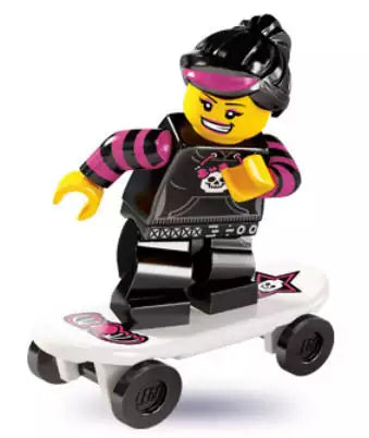 LEGO Minifiguren Serie 6 8827-16 Skater-Girl