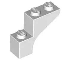 LEGO Steine 88292 Bogensteinsegment 1x3x2, weiß