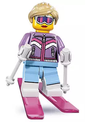 LEGO Minifiguren Serie 8 8833-11 Skirennläuferin