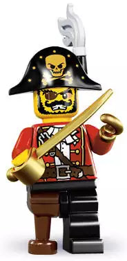 LEGO Minifiguren Serie 8 8833-02 Piratenkapitän