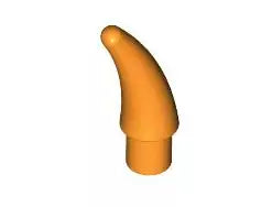 LEGO Tierzubehör 53451 Horn gekrümmt, orange