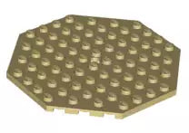 LEGO Sonderplatten 89523 Platte oktagonal 10x10 mit Loch, beige