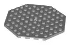 LEGO Sonderplatten 89523 Platte oktagonal 10x10 mit Loch, hellgrau