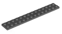 LEGO Platten 91988 Platte 2x14, dunkelgrau