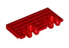 LEGO Gelenke 92092 Scharnierplatte 2x4 (2x2 Finger, rastend), rot