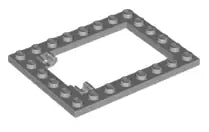 LEGO Sonderplatten 92107 Falltürrahmen 6x8, hellgrau
