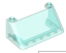 LEGO Cockpit 92583 Windschutzscheibe 3x6x2, transparent-hellblau
