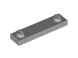 LEGO Fliesen 92593 Fliese 1x4 mit 2 Noppen, hellgrau