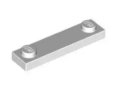 LEGO Fliesen 92593 Fliese 1x4 mit 2 Noppen, weiß