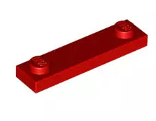 LEGO Fliesen 92593 Fliese 1x4 mit 2 Noppen, rot