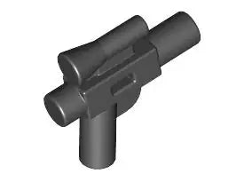 LEGO Waffen 92738 Blaster Pistole klein, schwarz