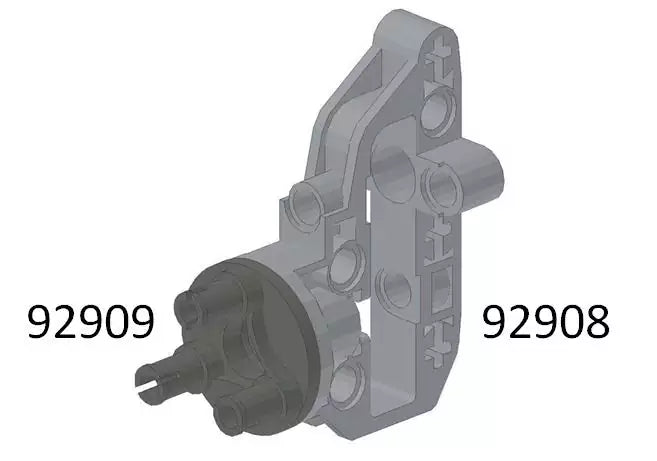 LEGO Technic 92909 Radhalter, dunkelgrau