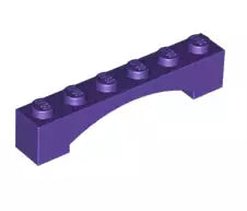 LEGO Steine 92950 Bogenstein 1x6, dunkelpurpur