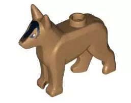 LEGO Tiere 92586pb01 Schäferhund, mitteldunkel fleischfarben