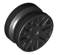 LEGO Räder und Reifen 93595 Felge 11 x 16 mm mit Y-Speichen, schwarz