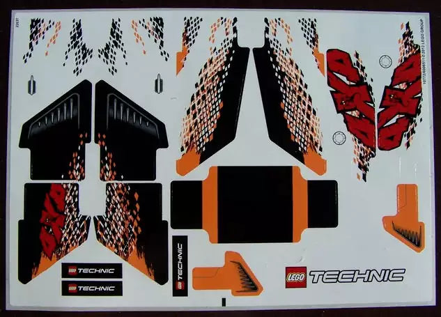 LEGO Technic STICKERBOGEN 9398 4X4 Offroader