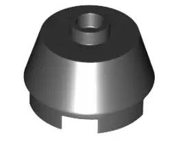 LEGO Schrägsteine 98100 Kegel 2x2 mit Noppe, schwarz