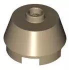 LEGO Schrägsteine 98100 Kegel 2x2 mit Noppe, dunkelbeige
