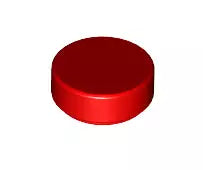 LEGO Fliesen 98138 Fliese rund 1x1, rot