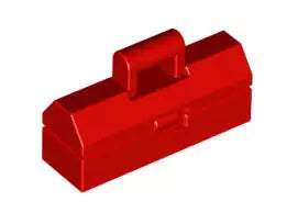 LEGO Minifiguren Zubehör 98368 Werkzeugkoffer, rot