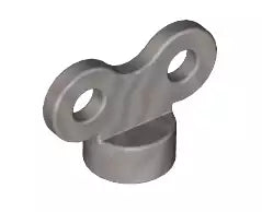 LEGO Minifiguren Zubehör 98375 Aufziehschlüssel, mattsilber