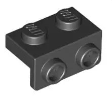LEGO Sonderplatten 99781 Halter 1x2/1x2, schwarz