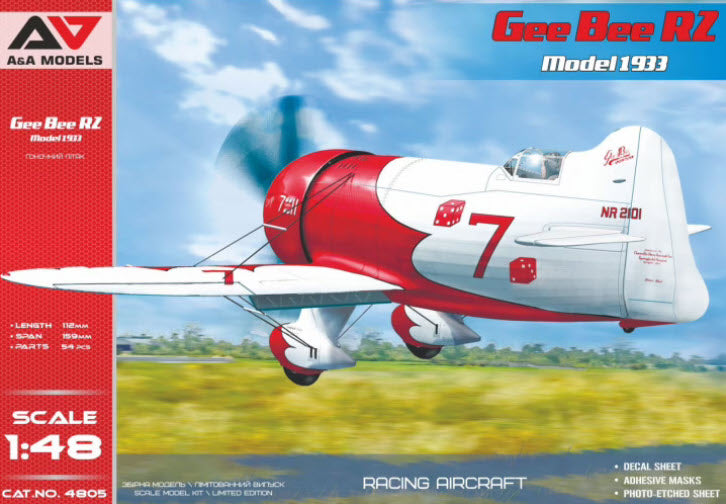 A&A Models 4805 Gee Bee R2 Model 1933, 1:48