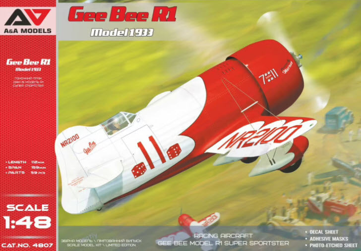 A&A Models 4807 Gee Bee R1 Model 1933, 1:48