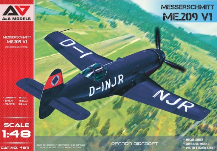 A&A Models 4811 Me 209 V1 Record speed prototype, 1:48