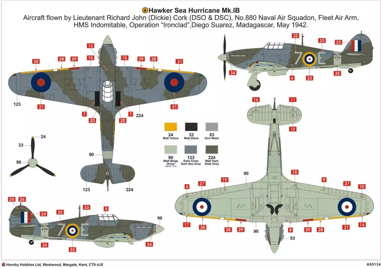 Airfix A05134 Hawker Sea Hurricane MK.IB, 1:48