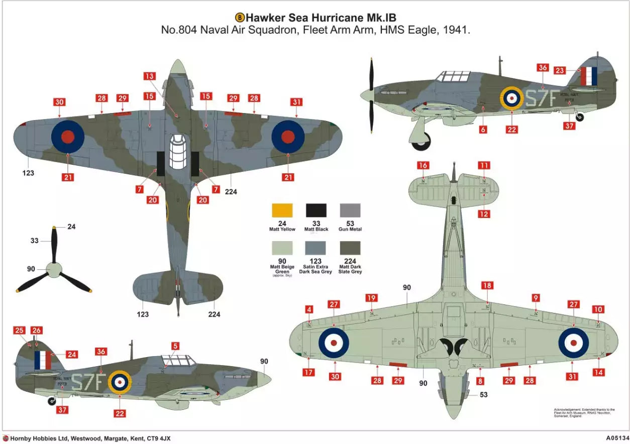 Airfix A05134 Hawker Sea Hurricane MK.IB, 1:48