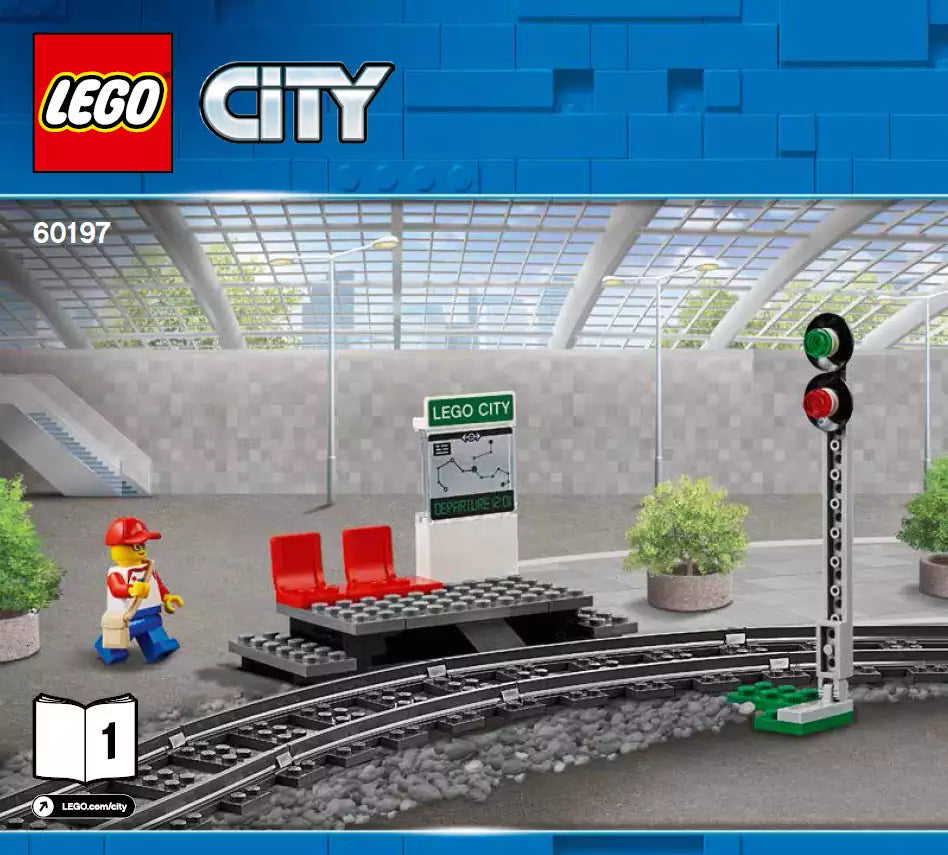 Bauanleitung: LEGO City EZ60197-4 Bahnsteig mit Signal