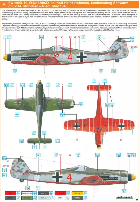 Eduard 8185 Fw 190D-11/ D-13, Dual Combo - ProfiPACK edition, 1:48