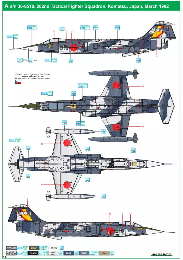Eduard 11130 Eikó F-104J - Limited Edition, 1:48