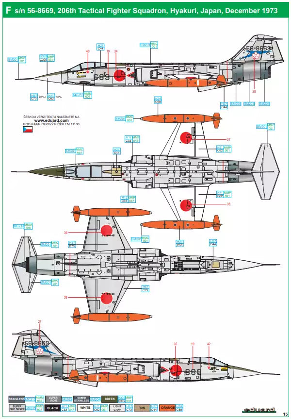 Eduard 11130 Eikó F-104J - Limited Edition, 1:48