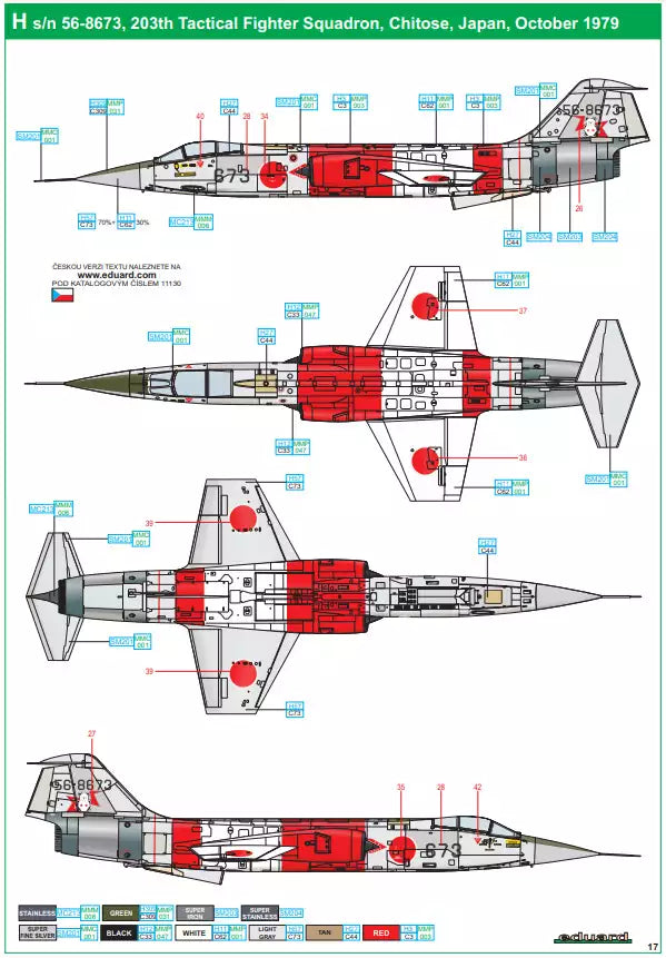 Eduard 11130 Eikó F-104J - Limited Edition, 1:48