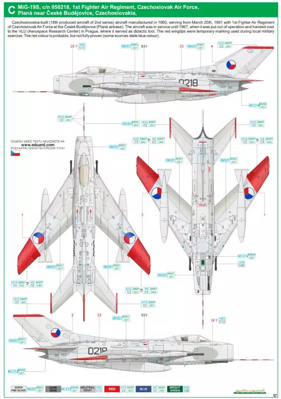 Eduard 11141 MiG-19 - Limited Edition, 1:48