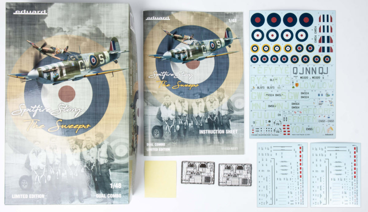 Inhalt: Eduard 11153 SPITFIRE STORY The Sweeps - Dual Combo - Limited Edition, 1:48