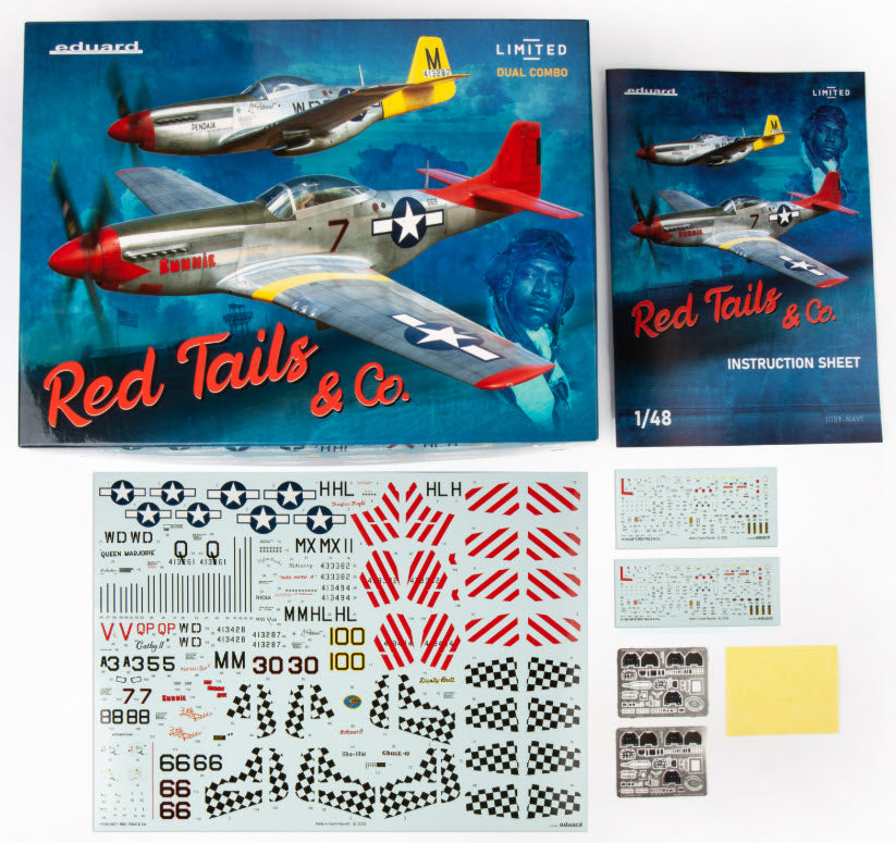 Inhalt: Eduard 11159 RED TAILS & Co. DUAL COMBO, 1:48