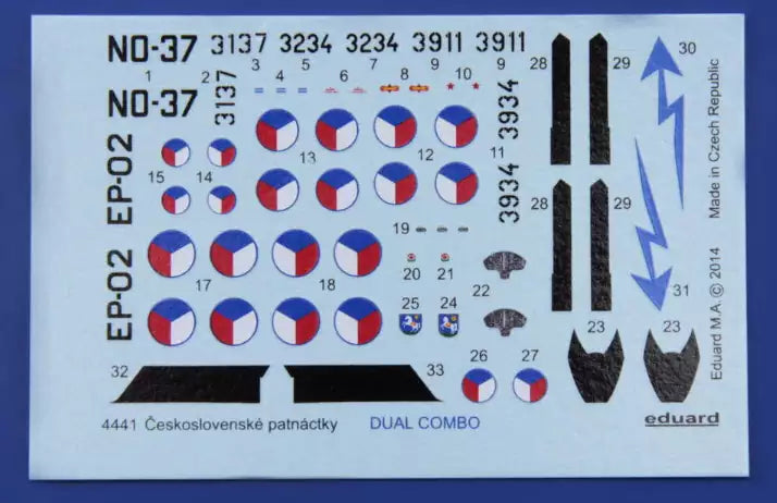 Eduard 4441 Ceskoslovenské patnáctky MiG-15 -Dual Combo- Super 44, 1:144