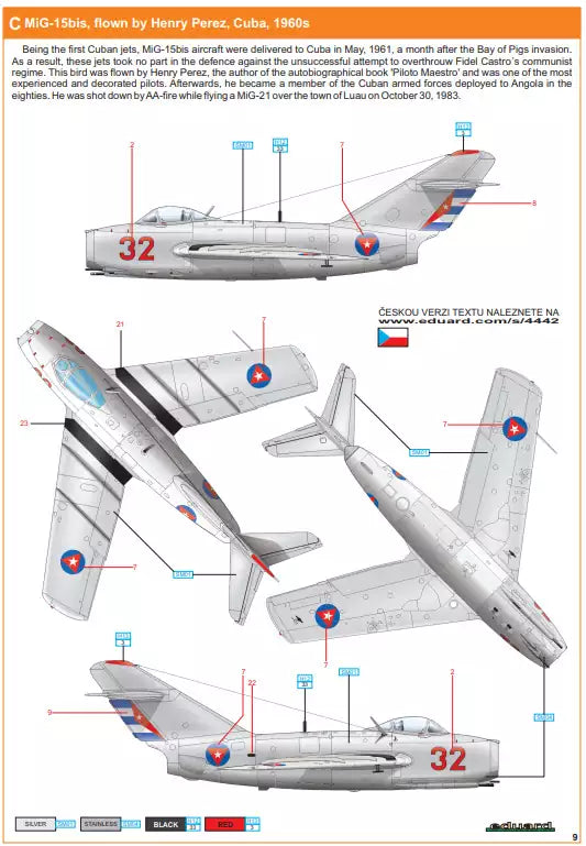 Eduard 4442 MiG-15bis -Dual Combo- Super 44, 1:144