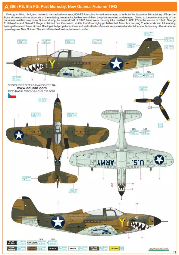 Eduard 8092 P-400, ProfiPACK edition, 1:48