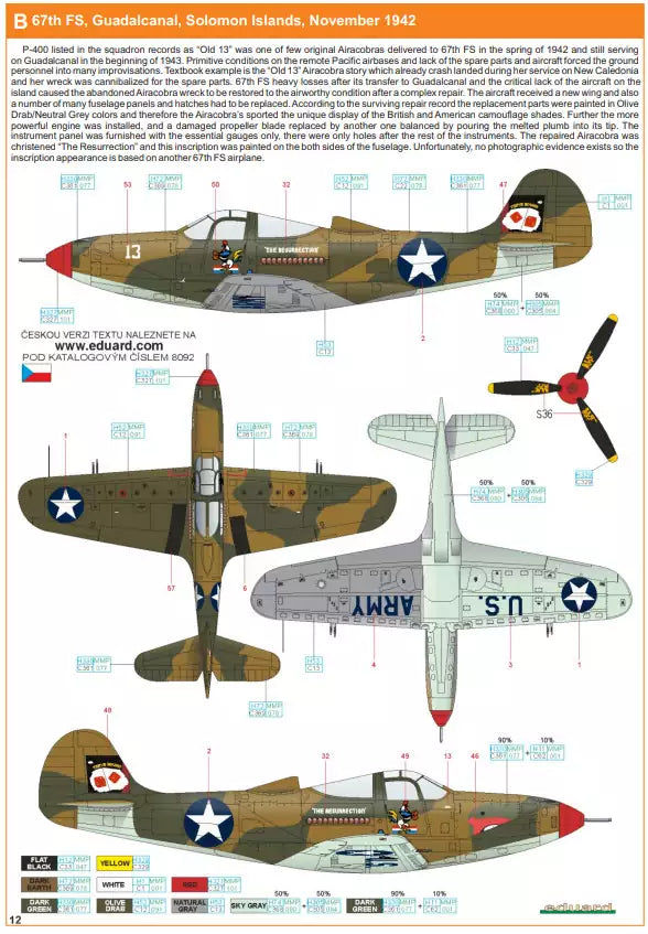 Eduard 8092 P-400, ProfiPACK edition, 1:48