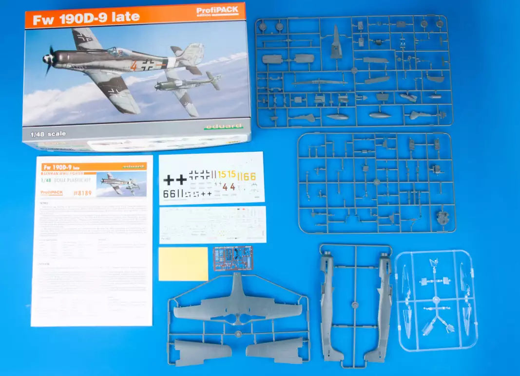Inhalt: Eduard 8189, Focke-Wulf Fw 190D-9 LATE, ProfiPACK-Edition, 1:48