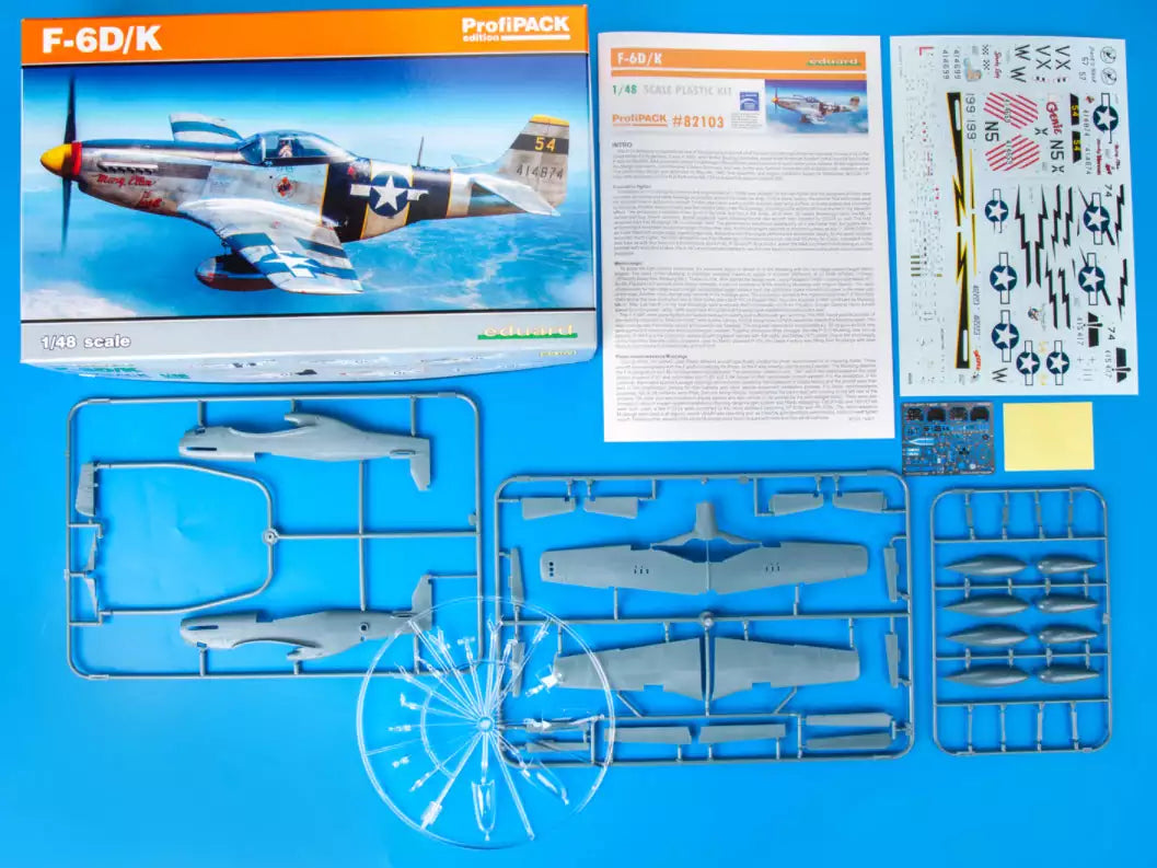 Inhalt: Eduard 82103 F-6D/K ProfiPACK, 1:48